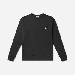 Black regular fit sweatshirt with Tonsure Teddy badge. Produced in a lightweight and soft cotton quality. Tonsure offers high end mens wear fashion collections. Adds coolness and high value to your wardrobe. Tonsure is a design award winning fashionbrand. Established in 2014 in Copenhagen.