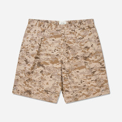Shorts from Tonsure. Made in a camouflage heavy cotton quality. A pair of stylish shorts with a classic button closure.  Perfect for hot spring and summer days. Camo Shorts - Tonsure