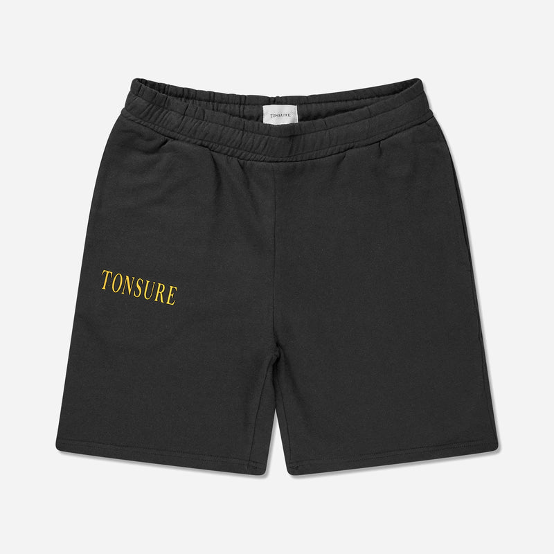 Sweat shorts with Tonsure logo, made in a light and soft cotton quality. 100% cotton, unbrushed inside. Breathable.Felix Sweat shorts - Tonsure