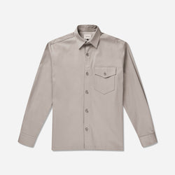 The key to creating a capsule wardrobe is selecting pieces that make layering effortless. Parker overshirt from Tonsure fits perfectly. This clean and timeless overshirt, is tailored from a linen and cotton-blend that's naturally lightweight and breathable. Parker overshirt - Tonsure