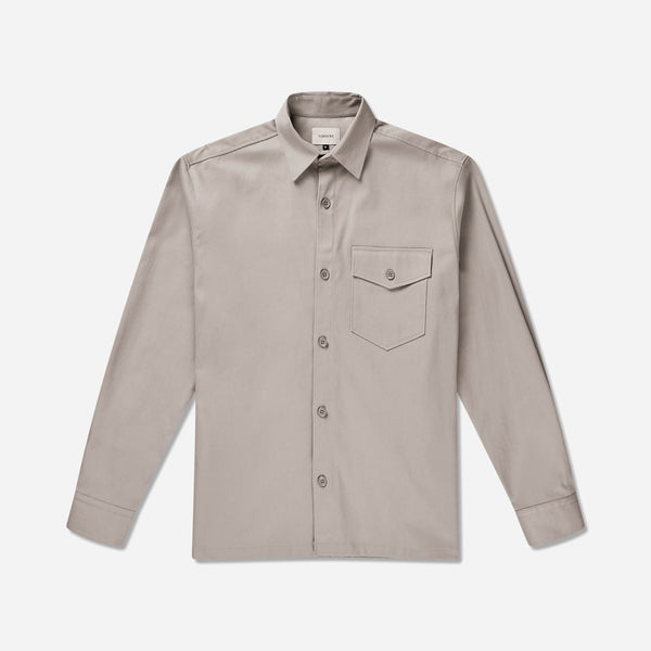 The key to creating a capsule wardrobe is selecting pieces that make layering effortless. Parker overshirt from Tonsure fits perfectly. This clean and timeless overshirt, is tailored from a linen and cotton-blend that's naturally lightweight and breathable. Parker overshirt - Tonsure