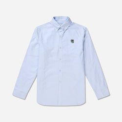 Sean Oxford Shirt LS blue/white striped - Tonsure